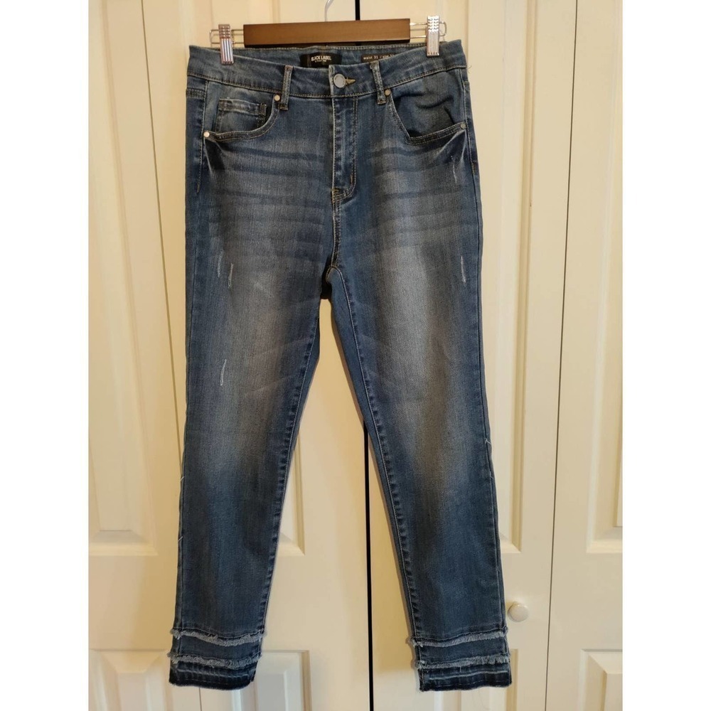 Black Label jeans raw hem high waist size 11 jean size 31